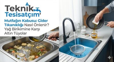 Mutfağın Kabusu Gider Tıkanıklığı Nasıl Önlenir Yağ Birikimine Karşı Altın Tüyolar